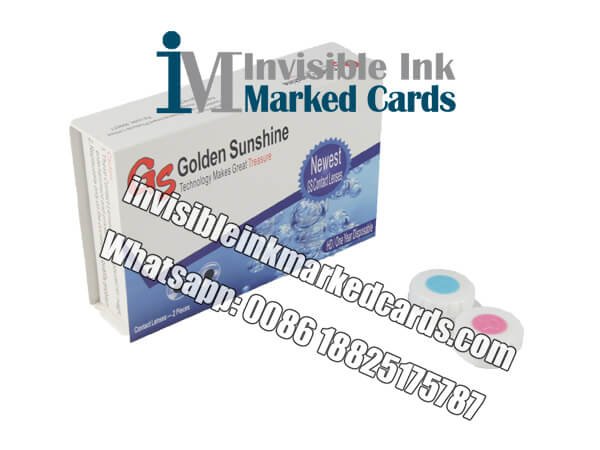 invisible ink marked cards contact lenses