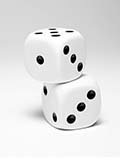 Induction cheat dice set